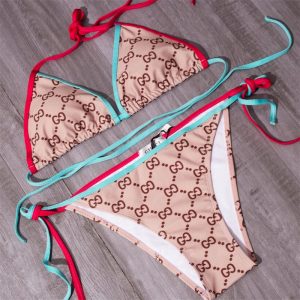 Replica Designer Gucci Sexy Gg Straps Bikini Split Two-Piece Beach Swimwear