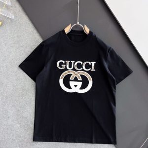 Replica Designer Gucci Simple Men And Women Short-Sleeved T-Shirt