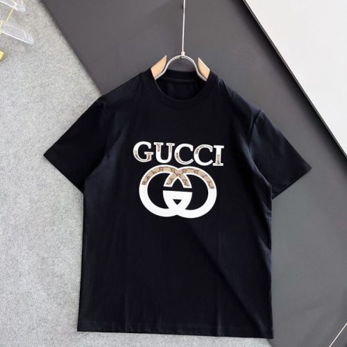 Replica Designer Gucci Simple Men And Women Short-Sleeved T-Shirt