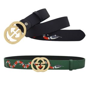 Replica Designer Gucci Snake Print Men Belt