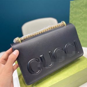 Replica Designer Gucci Solid Color Shoulder Bag