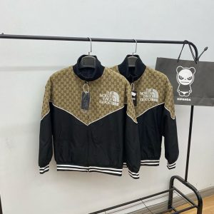Replica Designer Gucci The North Face Men Casual Black Jacket
