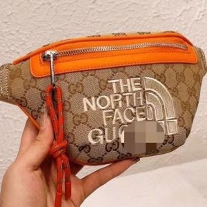 Replica Designer Gucci The North Face Printing Letter Waist Crossbody Bag