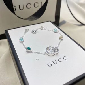 Replica Designer Gucci Tricolor Green Daisy Bracelet