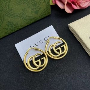 Replica Designer Gucci Vintage Alphabet Hoop Earrings