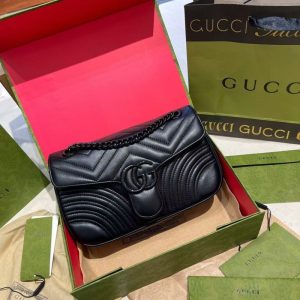 Replica Designer Gucci Vintage Solid Shoulder Bag