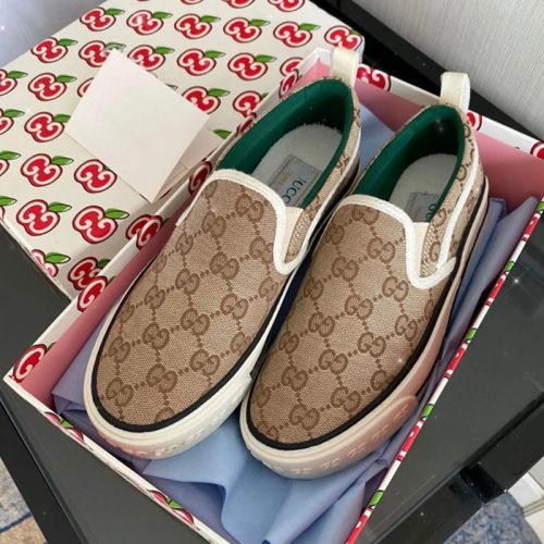 Replica Designer Gucci Women 1977 Tennis Classic Canvas Loafer