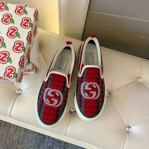 Replica Designer Gucci Women 1977 Tennis Classic Canvas Loafers