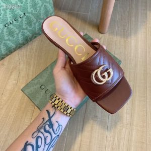 Replica Designer Gucci Women Candy-Colored Flip-Flops Beach Slippers