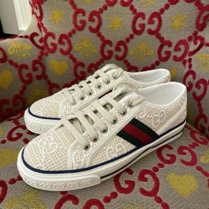 Replica Designer Gucci Women Casual Embroidered Sneakers