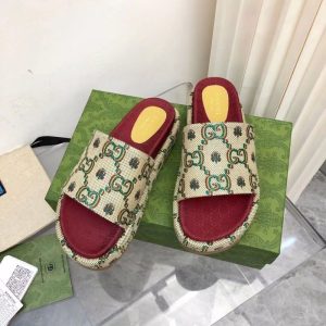Replica Designer Gucci Women Casual Old Flower Slippers