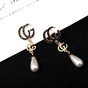 Replica Designer Gucci Women Creative Studded Sequins Popular Earrings