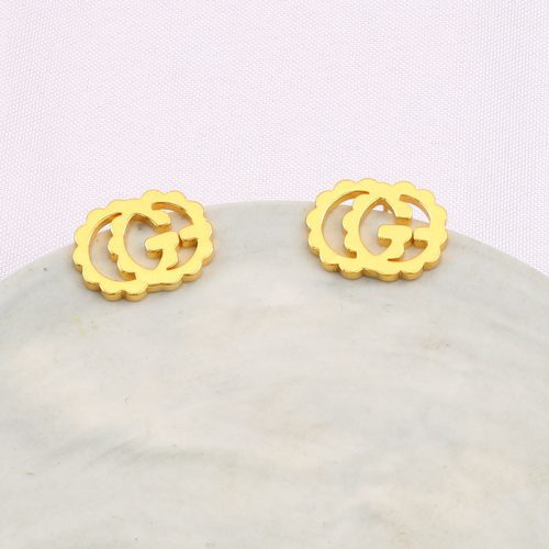Replica Designer Gucci Women Double G Letter Earrings