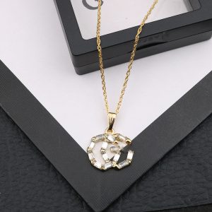 Replica Designer Gucci Women Double G Necklace