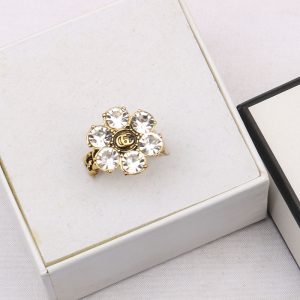 Replica Designer Gucci Women Double G Retro Personality Ring Open Ring