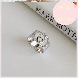 Replica Designer Gucci Women Fashion Cutout Double G Ring