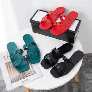 Replica Designer Gucci Women Fashion Jelly Slippers