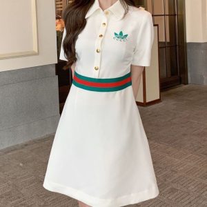 Replica Designer Gucci Women Fashion Letters Slim Dress