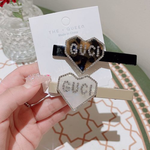 Replica Designer Gucci Women G Letter Fashion Side Clip Broken Hair Bangs Clip