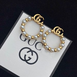 Replica Designer Gucci Women G Letter Retro Stud Earrings