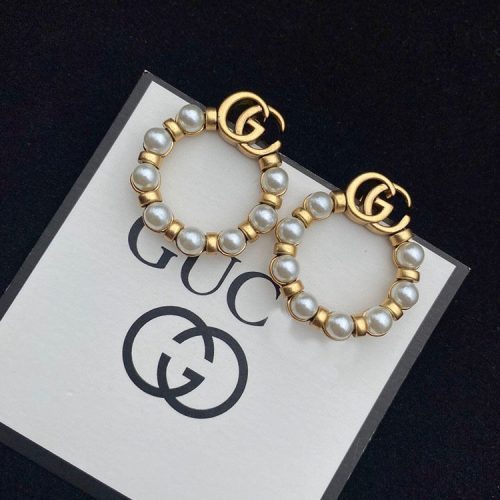 Replica Designer Gucci Women G Letter Retro Stud Earrings