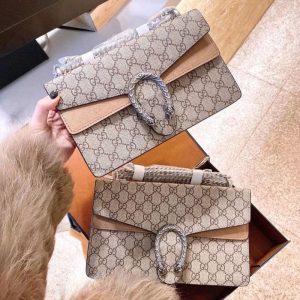 Replica Designer Gucci Women G Print Dionysus Shoulder Handbag