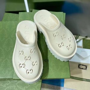 Replica Designer Gucci Women Hick Bottom Hole Slippers