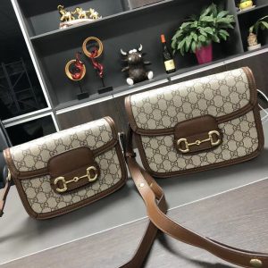 Replica Designer Gucci Women Horsebit Saddle Shoulder Bag