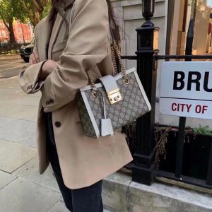 Replica Designer Gucci Women Large-Capacity G Printing Tote Bag