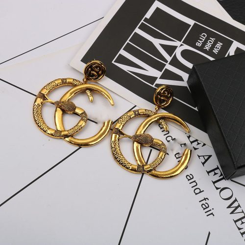 Replica Designer Gucci Women Letter Stud Earrings
