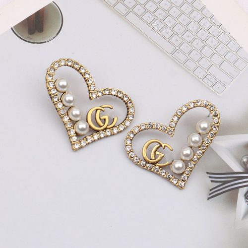 Replica Designer Gucci Women Love Pearl Earrings