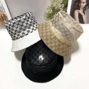 Replica Designer Gucci Women Men Breathable Sunscreen Flat Top Fisherman Hat