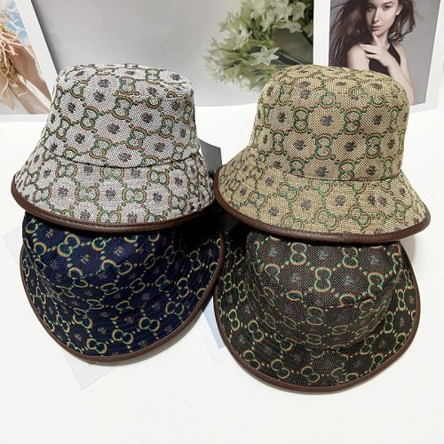 Replica Designer Gucci Women Men Casual Fisherman Sunscreen Old Flower Hat