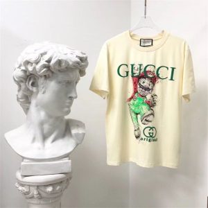 Replica Designer Gucci Women Men Mario Short-Sleeved T-Shirt