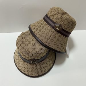 Replica Designer Gucci Women Men Sunscreen Fisherman Big Brim Letter Double G Basin Hat
