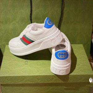 Replica Designer Gucci Women Men White Heightening Casual Sneakers Shoes