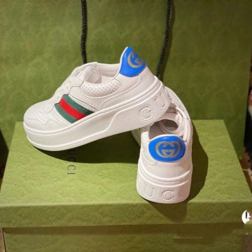 Replica Designer Gucci Women Men White Heightening Casual Sneakers Shoes