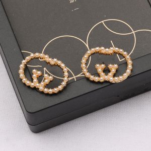 Replica Designer Gucci Women Micro-Set Pearl Temperament Earrings