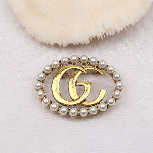 Replica Designer Gucci Women Pearls Temperament Brooch