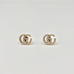Replica Designer Gucci Women Retro Classic Snake Pattern Double G Letter Earrings