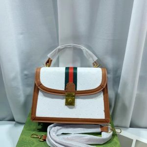 Replica Designer Gucci Women Small Square Retro Contrast Color Messenger Bag