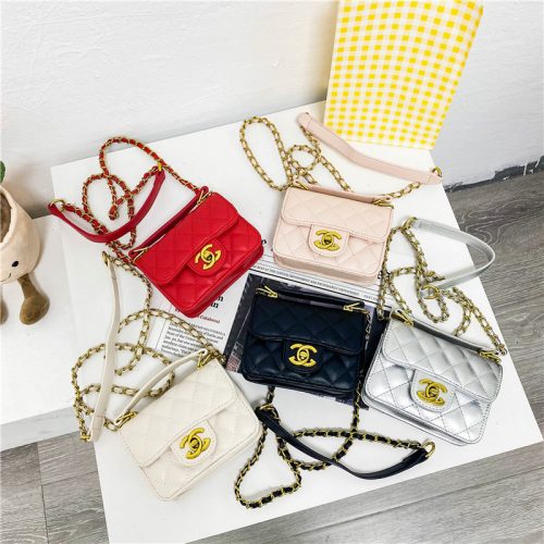 Replica Designer Handbag Lingge Embroidery Chain One-Shoulder Diagonal Small Satchel Mini Children'S Bag