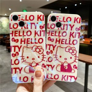 Replica Designer Hello Kitty Blu-Ray Rhinestone Apple Mobile Phone Iphone Case