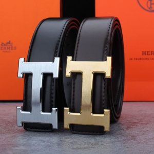 Replica Designer Herme Men Fashion H Letter Buckle Casual Leather Belt