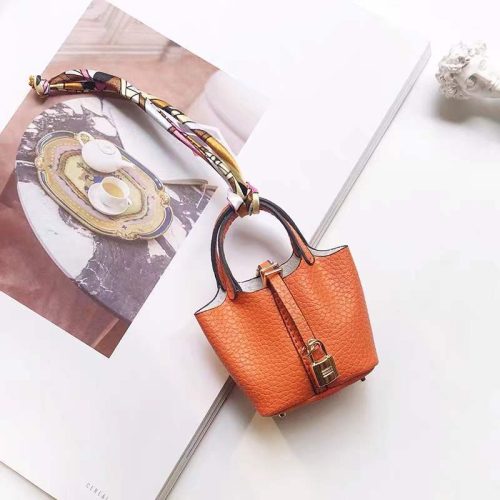 Replica Designer Hermes Creative H Home Vegetable Basket Mini Bag Pendant Key Chain
