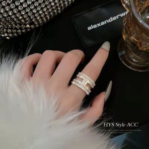 Replica Designer Hermes Fashion H Letter Pattern Ring