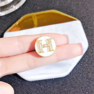 Replica Designer Hermes Fashion H Letter Women Brooch