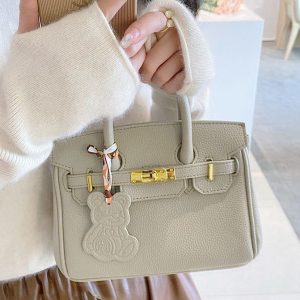 Replica Designer Hermes Fashion Little Bear Pendant Decorative Hangbag