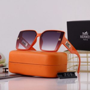 Replica Designer Hermes Large Frame Retro Sunglasses