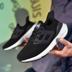 Replica Designer Hermes Men Casual Breathable Lace-Up Sneakers